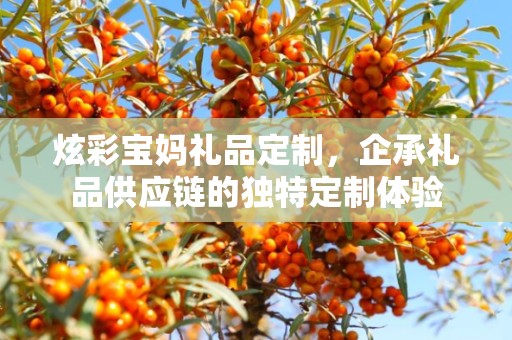 炫彩宝妈礼品定制，企承礼品供应链的独特定制体验